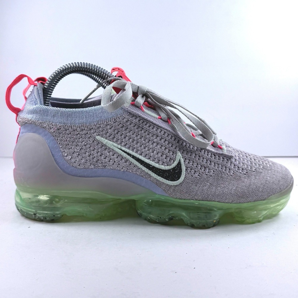 Nike Air Vapormax 2021 FK Grey Neon Green Coral DC4112-003 Womens 6.5